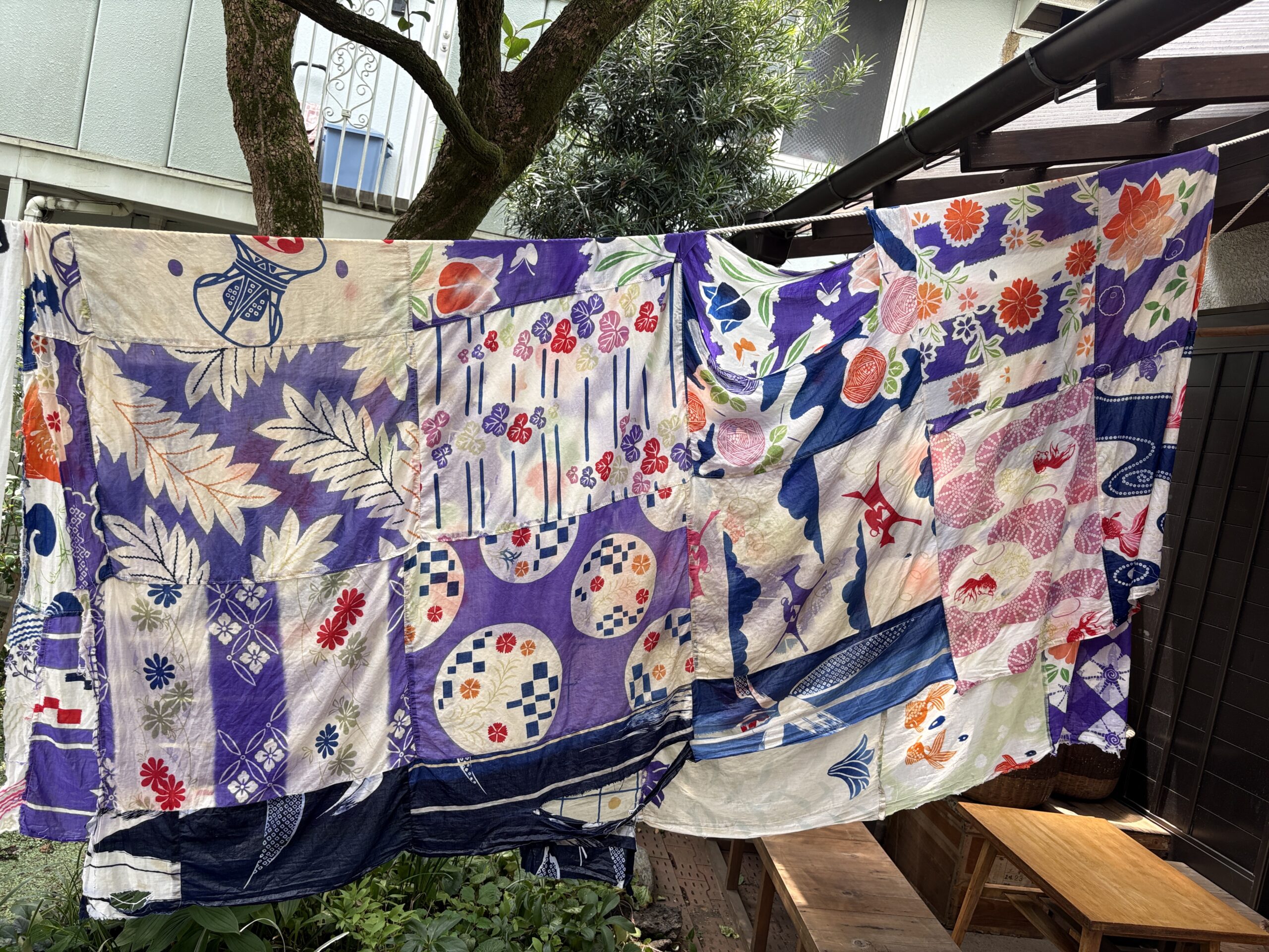 古布も洗って干してさっぱり